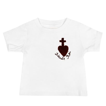 Baby Staple Tee, Sacré Coeur, Dieu de Roi, Vendée Chouan, obymh4 design, left chest