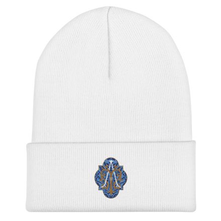 Cuffed Beanie, Auspice Maria, Crest with rounded Cross, u3bkt0