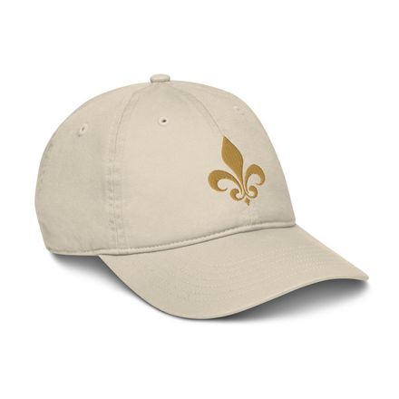 Organic Baseball Cap, Fleur de Lys, 3o7u6f 