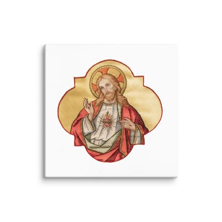 Canvas Print, 30x30, Sacred Heart of Jesus, eq75pu design 