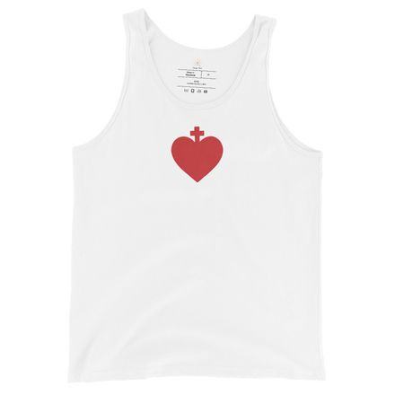 Staple Tank Top, Sacred Heart of Jesus, zhw6bo design 