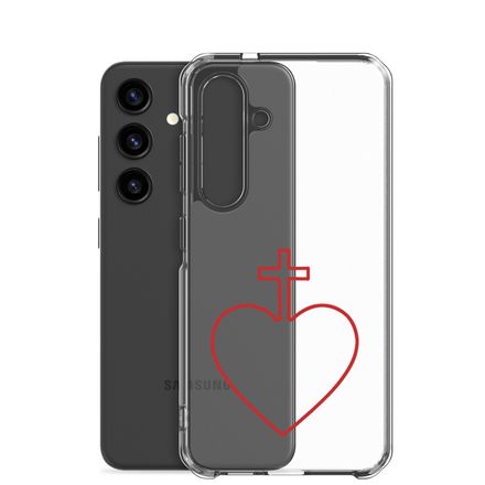 Clear Case for Samsung, Sacred Heart of Jesus, 7ugqf9 hollow design