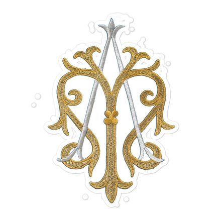 Sticker 5.5x5.5, Auspice Maria, Crest, kgvlsx