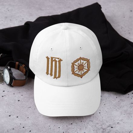Classic Dad Hat, IHS with Monstrance, ehrclq