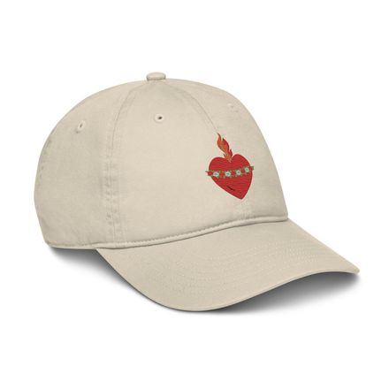 Organic Baseball Cap, Immaculate Heart Of Mary, ruzlxj design