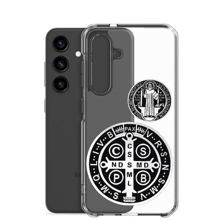 Clear Case for Samsung, St. Benedict Medal, idjfae design