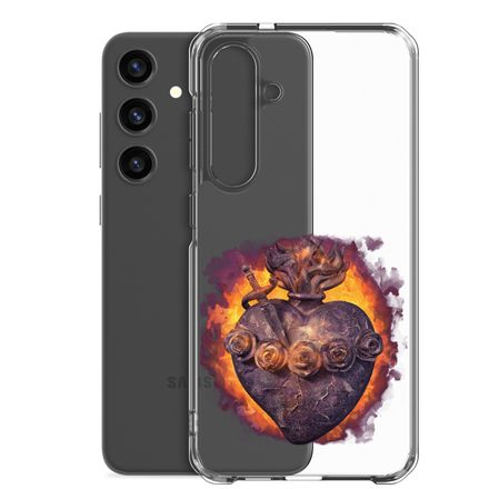 Clear Case for Samsung, Immaculate Heart Of Mary, vfh1tk design