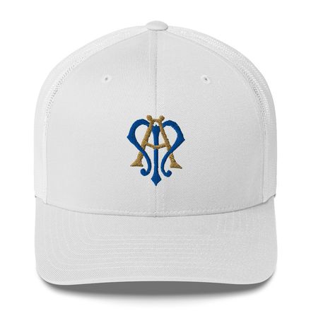 Retro Trucker Hat, Auspice Maria, Crest, rphg0v