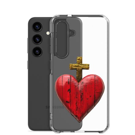 Clear Case for Samsung, Sacred Heart of Jesus, 9i93k9 design