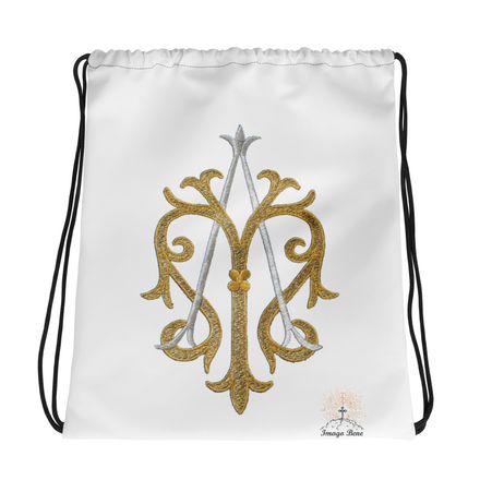 Drawstring Bag, Auspice Maria, Crest, kgvlsx