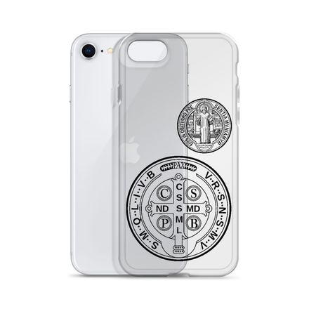 Clear Case for iPhone, St. Benedict Medal, filt5a design