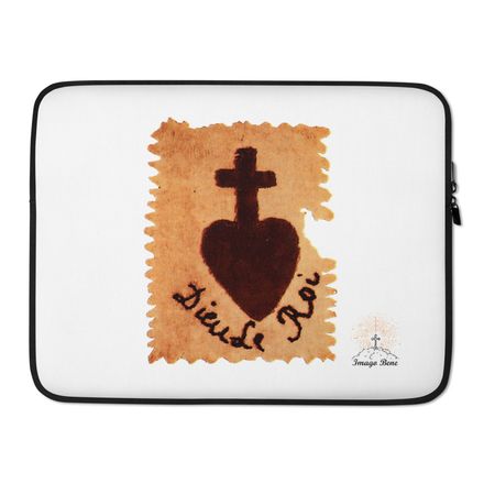 Laptop Sleeve, Sacre Coeur, Dieu de Roi, Vendée Chouan, sqpbrl design