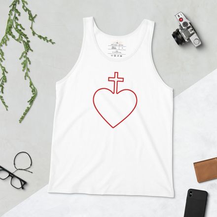 Staple Tank Top, Sacred Heart of Jesus, 7ugqf9 hollow design