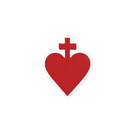 Sticker 3x3, Sacred Heart of Jesus, yjegla design 