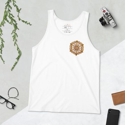 Staple Tank Top, Monstrance with Golden Pattern, eneyoj, left chest