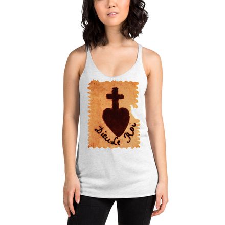 Women&#x27;s Tank Top, Sacré Coeur, Dieu de Roi, Vendée Chouan, sqpbrl design
