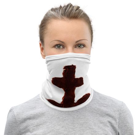 Neck Gaiter, Sacré Coeur, Dieu de Roi, Vendée Chouan, obymh4 design