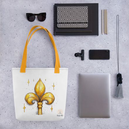 Tote Bag, Fleur de Lys, kiurqq