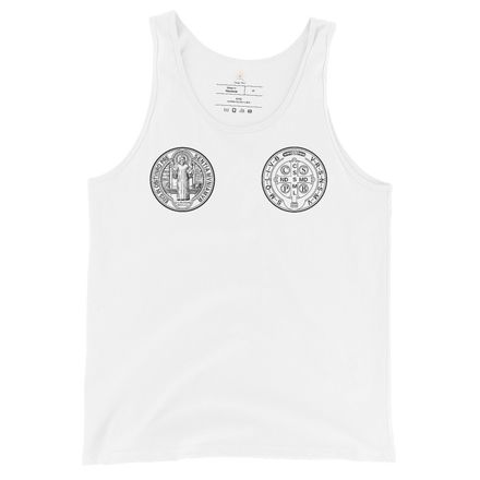 Staple Tank Top, St. Benedict Medal, filt5a design