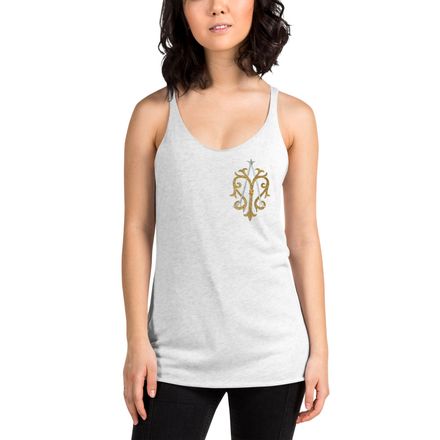 Women&#x27;s Tank Top, Auspice Maria, Crest, kgvlsx, left chest