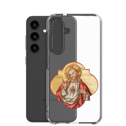 Clear Case for Samsung, Sacred Heart of Jesus, eq75pu design