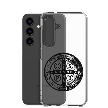 Clear Case for Samsung, St. Benedict Medal, oih8m5 design