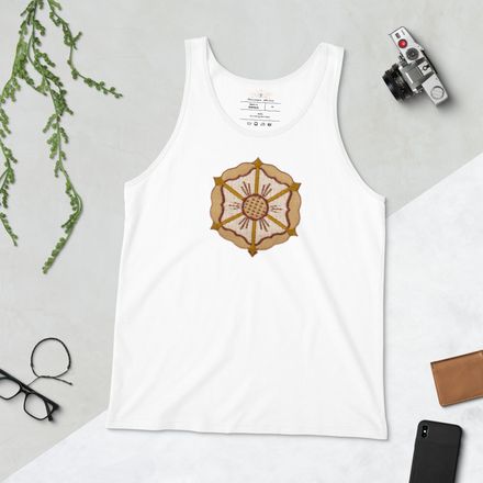 Staple Tank Top, Monstrance with Golden Pattern, eneyoj