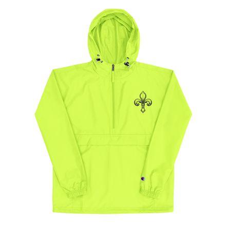 Embroidered Champion Packable Jacket, Fleur de Lys, 4g3tyi 
