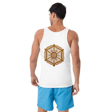 Staple Tank Top, Monstrance with Golden Pattern, eneyoj, large back