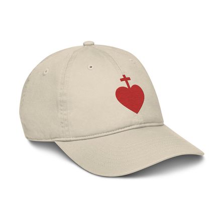 Organic Baseball Cap, Sacred Heart of Jesus, 7ugqf9 design