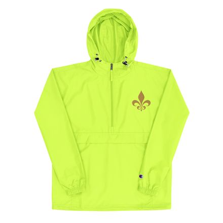 Embroidered Champion Packable Jacket, Fleur de Lys, 3o7u6f 