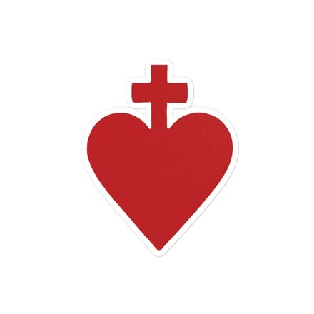 Sticker 4x4, Sacred Heart of Jesus, yjegla design 
