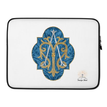 Laptop Sleeve, Auspice Maria, Crest with rounded Cross, u3bkt0