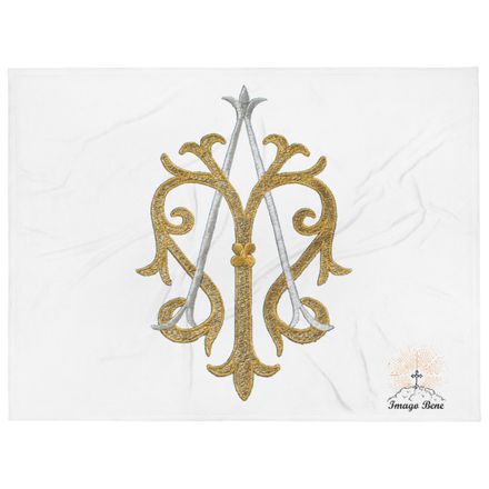 Throw Blanket, Auspice Maria, Crest, kgvlsx