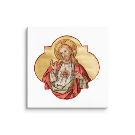 Canvas Print, 24x24, Sacred Heart of Jesus, eq75pu design 