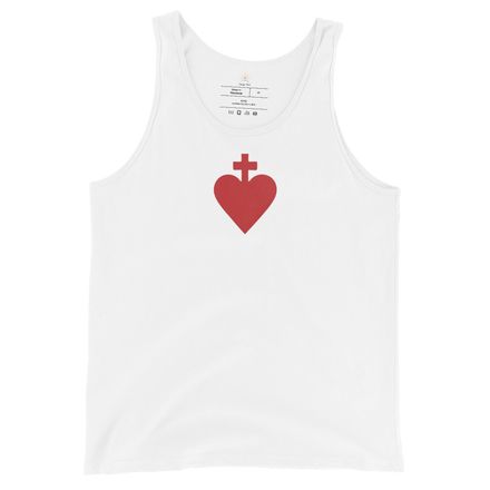 Staple Tank Top, Sacred Heart of Jesus, yjegla design 