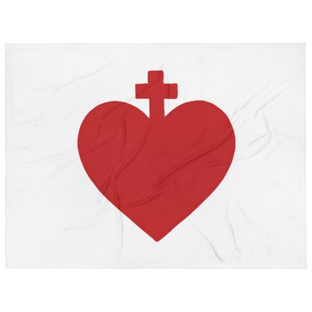 Throw Blanket, Sacred Heart of Jesus, zhw6bo design 
