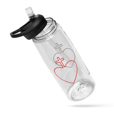 Sports Water Bottle, Sacred Heart of Jesus, 7ugqf9 hollow design 