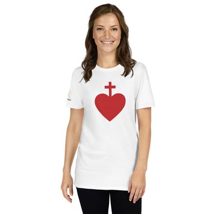 Unisex Basic Softstyle T-Shirt, Sacred Heart of Jesus, 7ugqf9 design