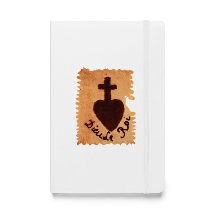 Hardcover Bound Notebook, Sacré Coeur, Dieu de Roi, Vendée Chouan, sqpbrl design