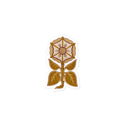 Sticker 3x3, Monstrance Tree with Golden Pattern, 7rmavy