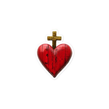 Sticker 3x3, Sacred Heart of Jesus, 9i93k9 design 