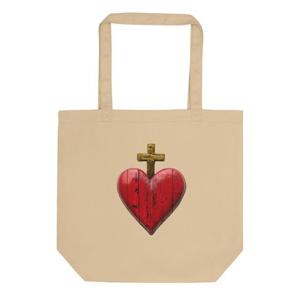 Eco Tote, Sacred Heart of Jesus, 9i93k9 design