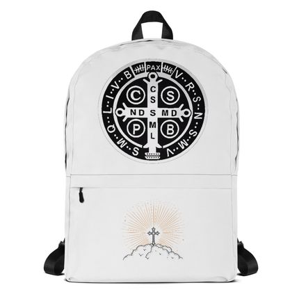 Backpack, St. Benedict Medal, qiretu design