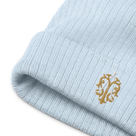 Ribbed Knit Beanie, Auspice Maria, Crest, kgvlsx