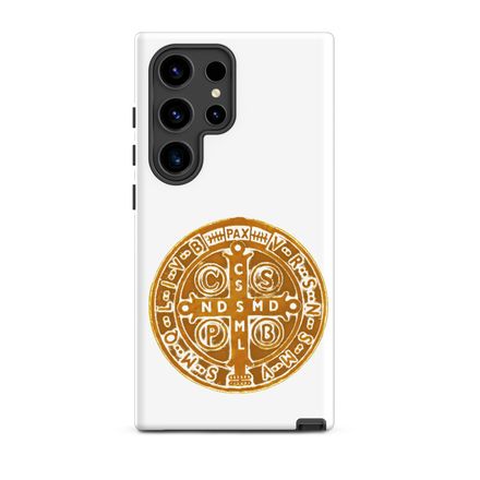 Tough Case for Samsung, St. Benedict Medal, 4ouume design, gold