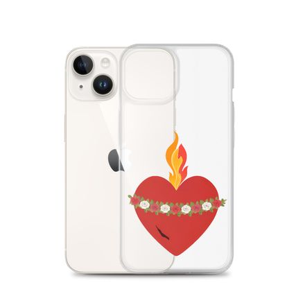 Clear Case for iPhone, Immaculate Heart Of Mary, ruzlxj design