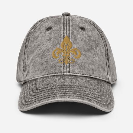 Vintage Cap, Fleur de Lys, pt5ruy 