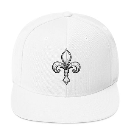 Classic Snapback, Fleur de Lys, 4g3tyi 
