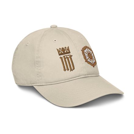 Organic Baseball Cap, IHS with Crown And Monstrance, lwaktc